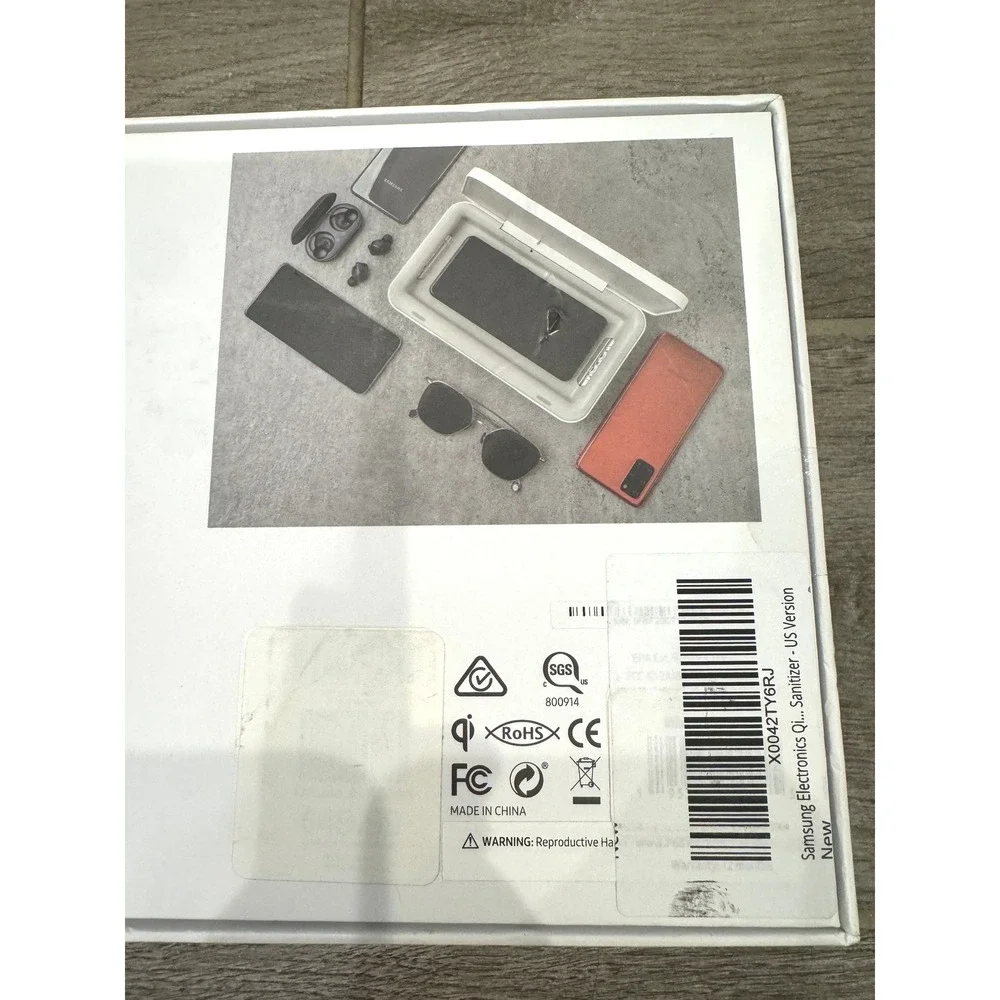 Samsung UV Sanitizer Wireless Charger Unisex OS White New GP-TOU020SACWU‎ Qi 10W